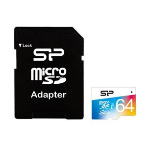 کارت حافظه‌ سیلیکون پاور 64 گیگابایت Micro SD memory Silicon Power Elite model 64GB