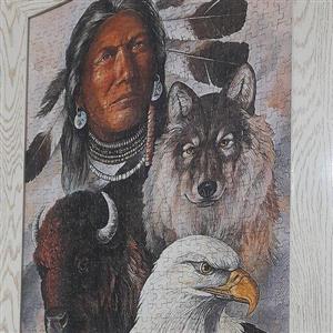 تابلو پازل طرح سرخپوست ( 600 تکه )