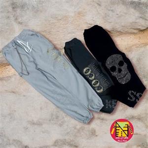 شلوار اسپرت بنگال دمپا کش زنجیر دار