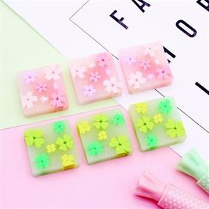 پاکن فانتزی ژله ای شکوفه ای ، پاک کن مغزدار شکوفه