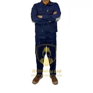 کاپشن و شلوار کار مدل بردیا -سایز M-رنگ طوسی با خرج کار قرمز-لباسکار-لباس کار