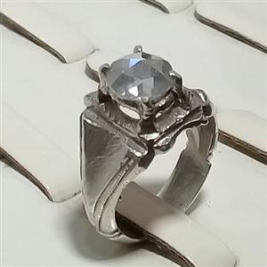 انگشتر دستساز قدیمی الماس درشت معدنی ضریب سختی 10