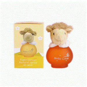 ادکلن کودک عروسکی baby love رایحه های متنوع وملایم حجم 50میل مخصوص کودکان زیر 15سال عروسک شتر