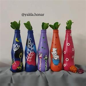گلدان شیشه ای  اکریلیک
