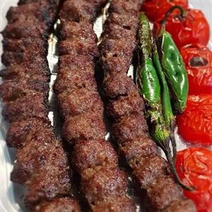 چلو کباب کوبیده سیخ 100 گرمی