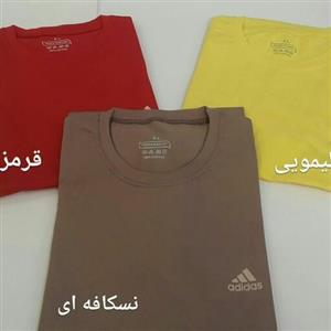 تیشرت نخی مردانه آستین کوتاه یقه گرد (سایز ایکس لارج) تک و  عمده