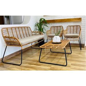 میز حصیری و صندلی حصیری