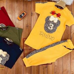 تیشرت شلوارک میکی موس پلنگی