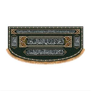 پرچم پشت منبری شهادت امام صادق (ع) کد 6735 سایز 140x300 سانتی متر