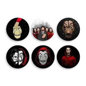 پیکسل اسی مدل سریال خانه کاغذی ( Money Heist ) کد M-820 مجموعه 6 عددی