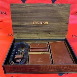 ست چهار تیکه چرم مردانه و هدیه