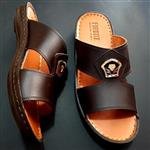 کفش صندل دمپایی عربی مردانه ارزان خارجی اصلی طبی رنگ قهوه ای تیره سایز 40 . 45 برند فیروز