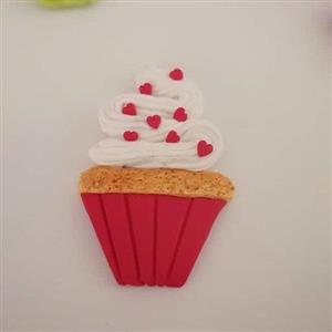 مگنت  خمیری طرح کاپ کیک (5عدد)