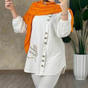 تونیک مانتویی الیاف طبیعی