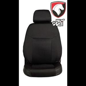 روکش صندلی پارچه و اسپایس پشت چرم دنا پلاس مشکی