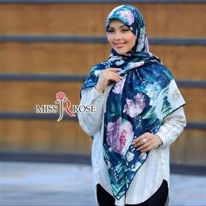 روسری نخی - بهاره - قواره 140 - دور دست دوز - ارسال رایگان - برند میس رز کد 8642