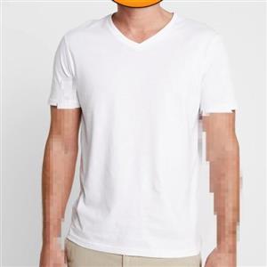 تیشرت مردانه سفید یقه هفت سایز بزرگ نخی وارداتی برند PIER ONE