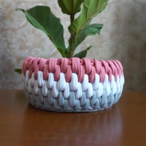 باکس تریکوبافی سایز 15 طوسی صورتی جذاب