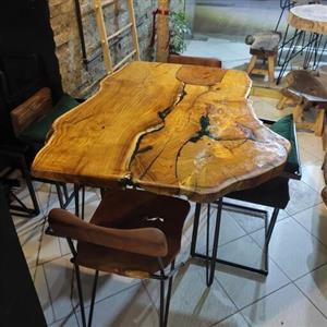 میز چوبی روستیک از تک نفره تا 12 نفره