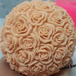 قالب سیلیکونی گوی گل رز