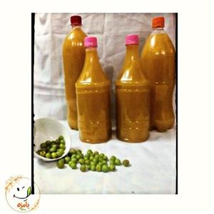 آبغوره ارگانیک امسالی و تازه  (1 لیتری) بامزه بینالود