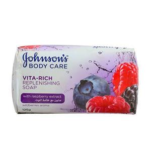 Johnson s  صابون جانسون مدل raspberry 175 گرمی با عصاره تمشک 