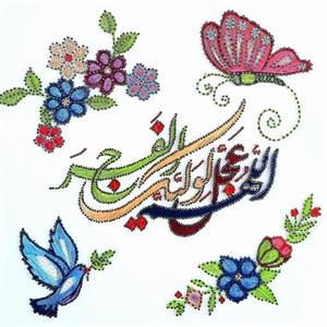 تابلو میخ و نخ ( استرینگ آرت ) نخ ابریشم صنعتی