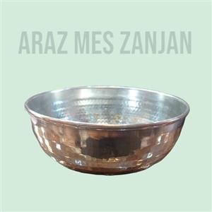 کاسه سوپ خوری مسی(آبگوشتی داخل قلع شده)نورد مسی  امامی زنجان