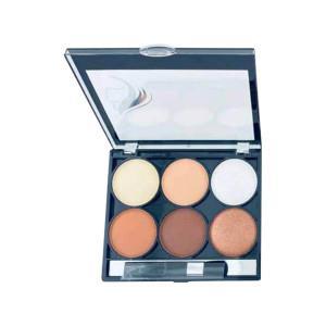 پالت کانتور و هایلایتر 6 رنگ لورا بیوتی - شماره 01