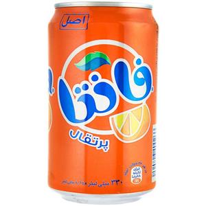نوشابه پرتقالی قوطی فانتا 330 میلی‌‌لیتری 