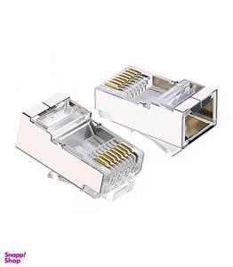 قیمت و خرید کانکتور Rj45 STP Cat6 یوگرین NW111 بسته 50 عددی