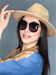 عینک آفتابی گرد مشکی زنانه اورجینال برند Gucci پلاریزه