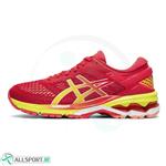 کتانی رانینگ اسیکس طرح اصلی Asics Gel-Kayano 26 Red Yellow