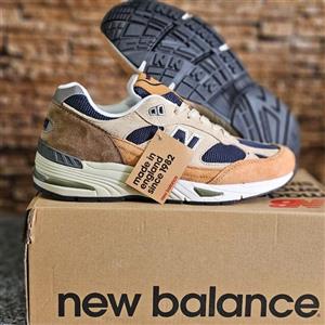 کتانی رانینگ مردانه نیوبالانس طرح اصلی New Balance M991SLE Nave Blue 