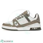 کتانی رانینگ زنانه لویی ویتون طرح اصلی Louis Vuitton Trainer Low Gray