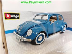 ماکت فولکس قورباغه (1:18)(VOLKSWAGEN KAFER-BEETLE 1955) آبی