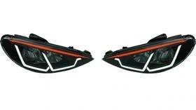 چراغ جلو 206 طرح u(جفت) ان جی کو رنگ سفید نارنجی