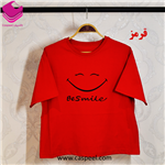 تیشرت کراپ زنانه طرح Be smile کد K60-S01