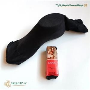 جورابکفه دار  ضخیم سما دارای دو رنگ مشکی و رنگ پا