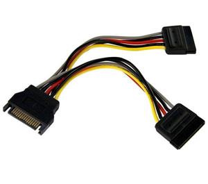 کابل مبدل برق هارد یک (نر) به دو (مادگی) طول 20cm SATA Power cable 1 to 2 