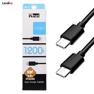 کابل شارژر USB به K NET USB2.0 TYPE C Type to Cable 1.2m 