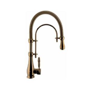 شیر آشپزخانه کراویت فنری طلایی مات اوج