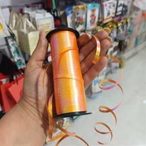 روبان بادکنک نارنجی براق - روبان نارنجی براق - ربان نارنجی براق