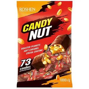 شکلات کاراملی با مغز بادام زمینی روشن Roshen candy Nut وزن یک کیلوگرم