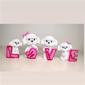 مجسمه سگ لاو ارتفاع بزرگترینشون 10 سانتی متر