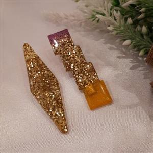 گیره رزینی متنوع در طرح و رنگ دستساز خانگی دونه ای 45 هزارتومان  (تکی)