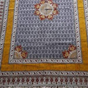 سفره ورومیزی قلمکاری صادراتی اعلا طرح ترنج سایز 200×140 
