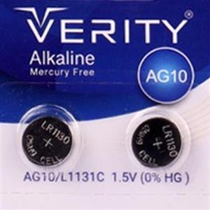 باتری سکه ای Verity Alkaline AG10 بسته 2عددی