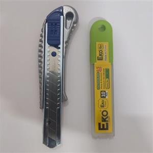 کاتر سربی به همراه 10عدد تیغ کره ای اکو محصول فروشگاه وهاب