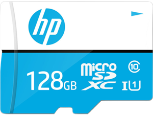 کارت حافظه microSD اچ پی مدل mi310 کلاس 10 استاندارد UHS-I U3 سرعت 100MBps ظرفیت 128 گیگابایت به همراه آداپتور SD